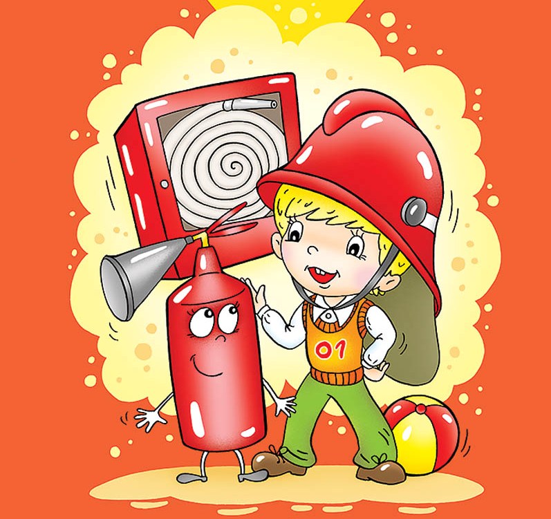 Красивые и интересные рисунки на тему пожарная безопасность - для детей 5