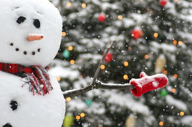 Mini pom pom snowballs ~ Torie jayne // Winter wonderland window, via Flickr.: 