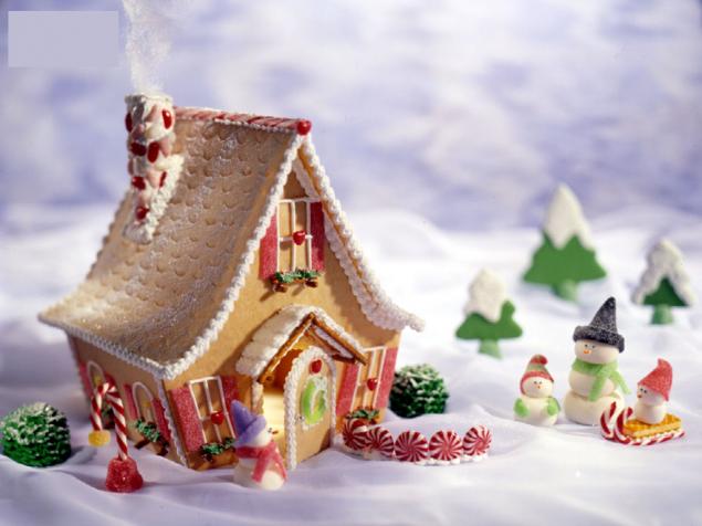 Пряничный домик - вкусное украшение к Рождеству, фото № 17