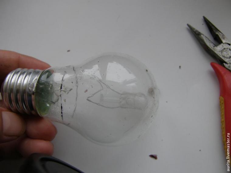 Создаем снежный морской шар из лампочки, фото № 7