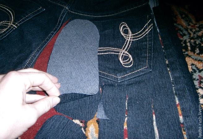 Создаем массажный коврик из джинсов и каштанов, фото № 3