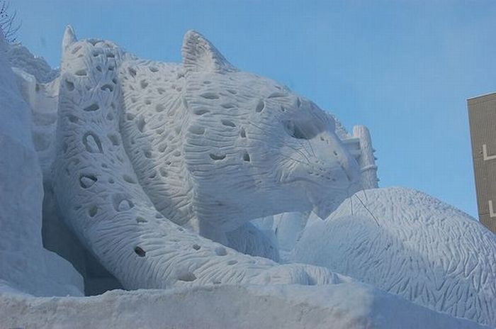 Зимние скульптуры 38 роскошных фигур из снега и льда, фото № 9
