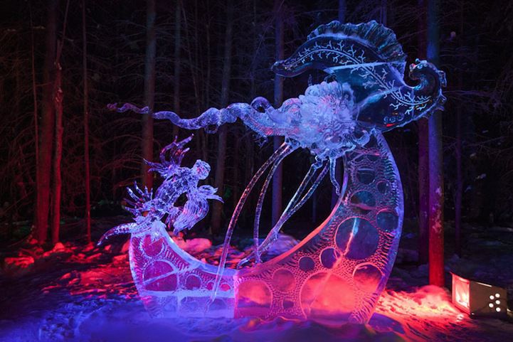 Зимние скульптуры 38 роскошных фигур из снега и льда, фото № 38