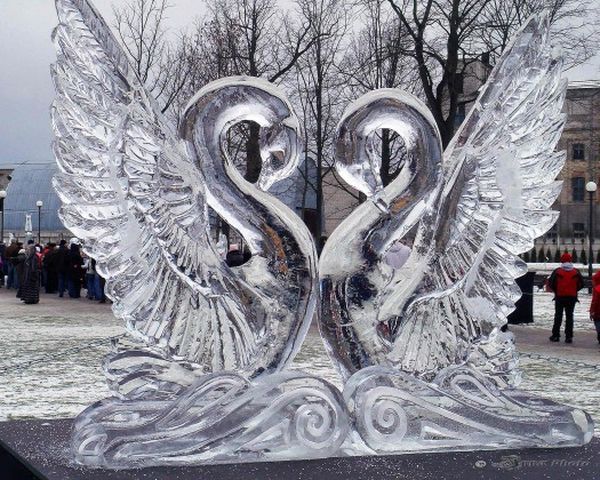 Зимние скульптуры 38 роскошных фигур из снега и льда, фото № 30