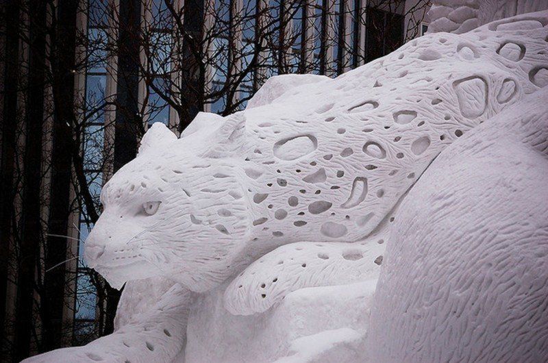 Зимние скульптуры 38 роскошных фигур из снега и льда, фото № 13
