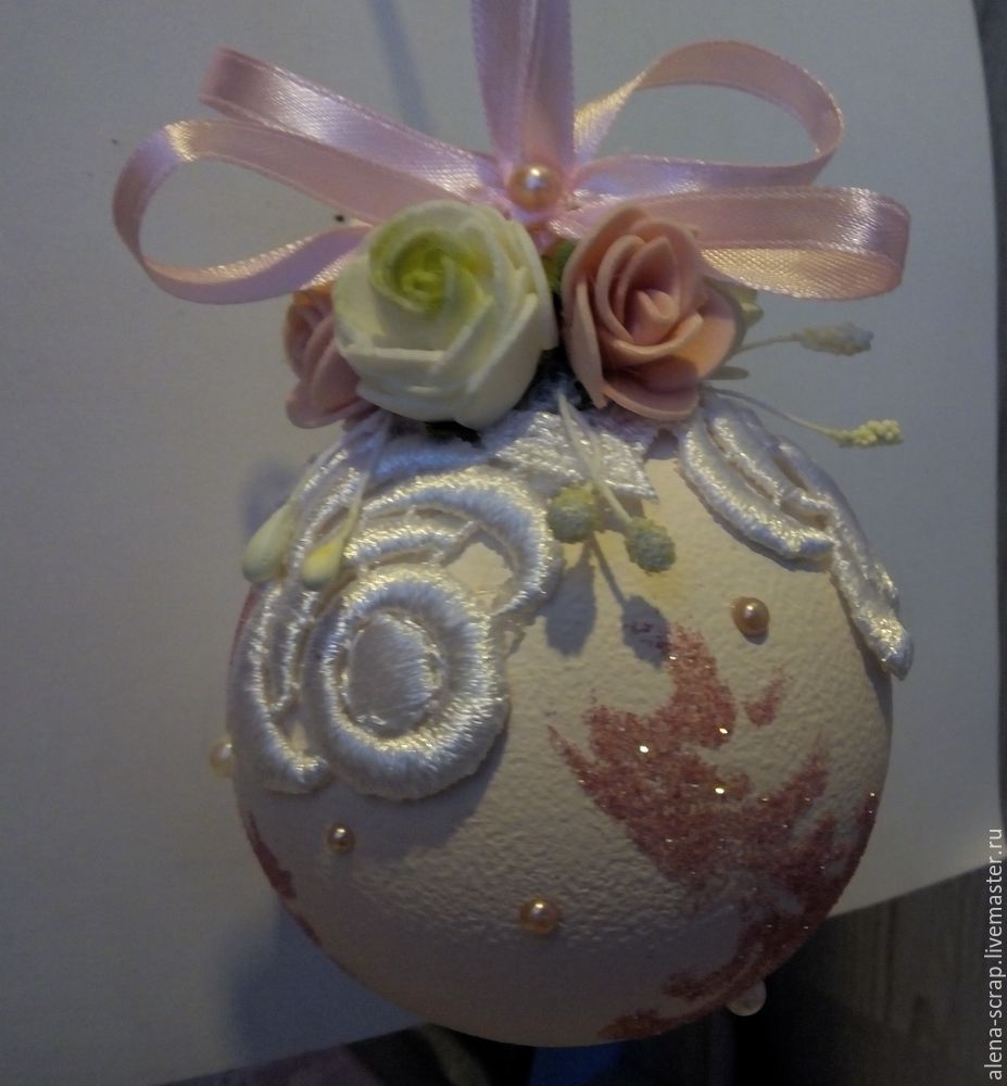 Декорируем ёлочный шар, фото № 9