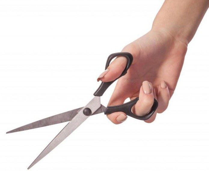 как правильно держать ножницы