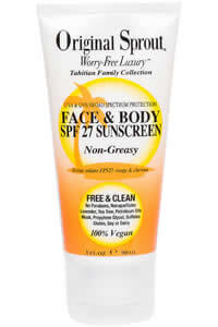 Original Sprout Inc, Face and Body, SPF 27 Sunscreen