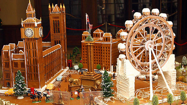 Пряничное здание британского парламента и других достопримечательностей Лондона. Фото с сайта http://timefortheholidays.net