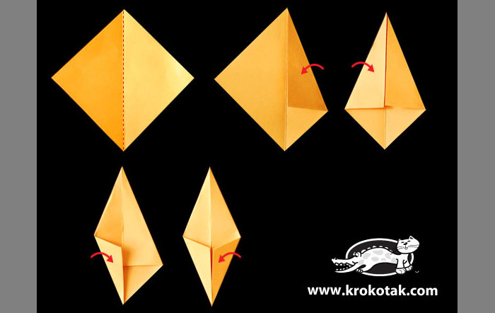 Кленовый лист в технике оригами