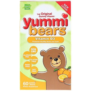 Hero Nutritional Products, Yummi Bears, витамин D3