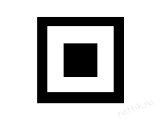 черно белая картинка квадраты