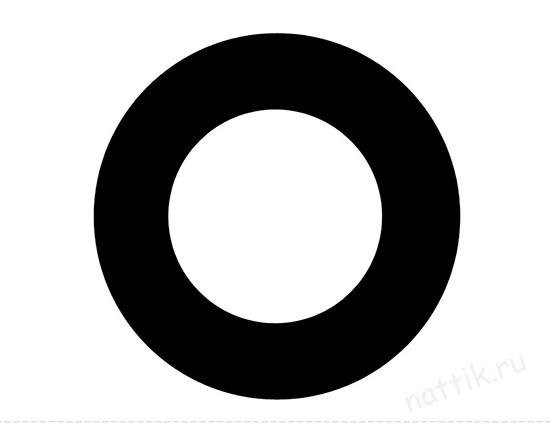 черно белая картинка круг 