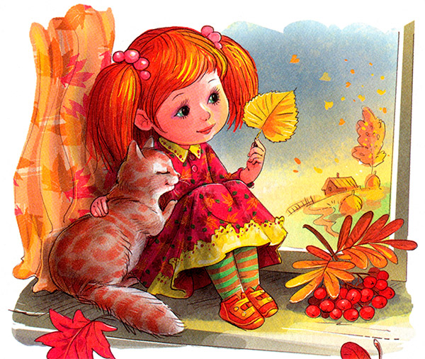 Картинки осень сентябрь, октябрь и ноябрь для детей (24)