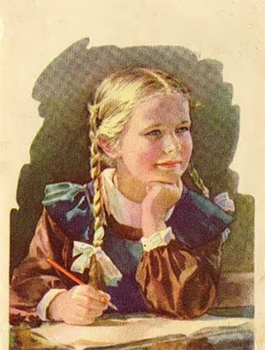 Ученица. Худ. С. Годына, 1956 г.